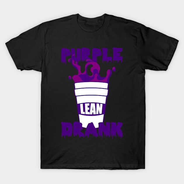 Purple Drank Lean Double Cup T-Shirt by QQdesigns